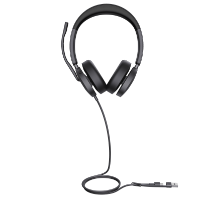 Diadema Yealink UH48 Dual Teams USB-C/A Certificada para Teams y Soporte Multiplataforma UC