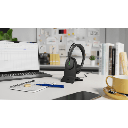 Diadema Bluetooth Yealink BH74 con Cancelación Activa de Ruido Híbrida, Base de Carga y Tecnología Acoustic Shield 3.0.