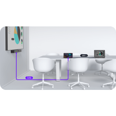 Barra de Videoconferencia Yealink A40 Todo en Uno para Salas Medianas con Panel Touch CTP-25
