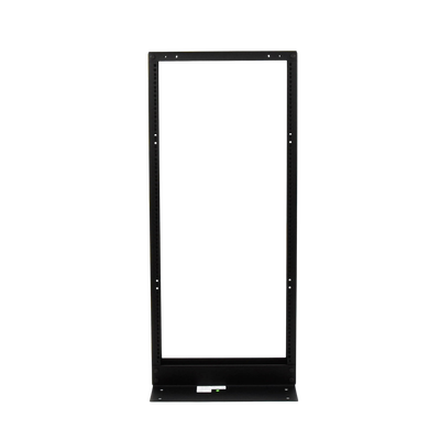 Rack de 2 Postes, Estándar 19", 24 Unidades, Fabricado en Acero, Base "L" para Anclar a Piso.