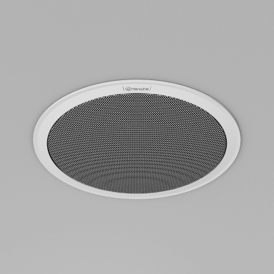 Altavoz IP para instalacion en plafon / 10W / PoE+ / Para integración con sistema Hanwha / SIP, IPv4, HTTP, DNS, NTP, TCP, UDP, ARP.