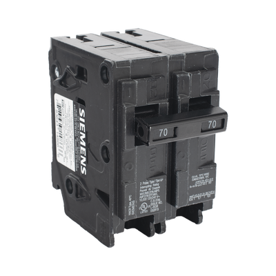 Interruptor automático enchufable tipo QP 2 polos, 70 amp