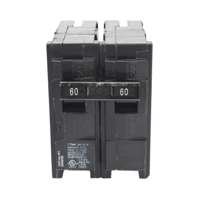 Interruptor automático enchufable tipo QP 2 polos, 60 amp