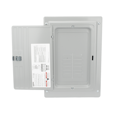 Centro de carga trifásico 3 Fases, 4 Hilos para interruptores QP, de 12 polos - 24 circuitos, 120/240vca, Barras de aluminio 125 Amp, Nema 1, uso interior. Incluye tapa.
