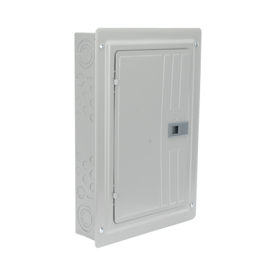 Centro de carga trifásico 3 Fases, 4 Hilos para interruptores QP, de 12 polos - 24 circuitos, 120/240vca, Barras de aluminio 125 Amp, Nema 1, uso interior. Incluye tapa.