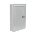 Centro de carga trifásico 3 Fases, 4 Hilos para interruptores QP, de 12 polos - 24 circuitos, 120/240vca, Barras de aluminio 125 Amp, Nema 1, uso interior. Incluye tapa.
