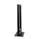 Rack de 2 Postes, Estándar 19", 24 Unidades, Fabricado en Acero, Base "L" para Anclar a Piso.