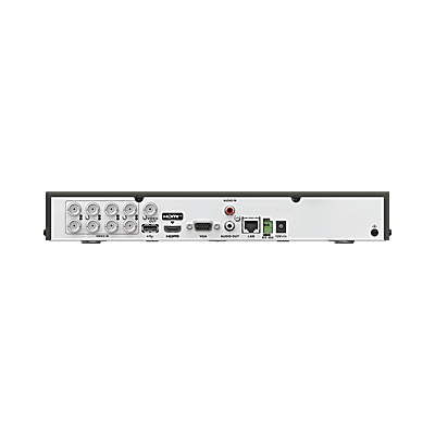 DVR 8 Canales TURBOHD + 8 Canales IP / 8 Megapixel (4K) / Audio Bidireccional por Coaxitron / ACUSENSE / 1 Bahía de Disco Duro / Salida de Video en 4K / H.265+