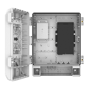 Gabinete SBP-150NBW / PC (Policarbonato) y Aluminio / IP66 IK10 NEMA 4X / Carga Máxima 15 kg / Dimensiones 360x420x163.1 mm / Color Blanco