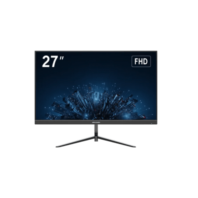 Monitor LED Full HD (1080p) de 27" / Bocinas Integradas / 100 Hz / Ideal para CCTV, Oficina y Hogar / Entrada HDMI-VGA / VESA (100 X 100) / Uso 24/7 / IPS / Ultra Delgado