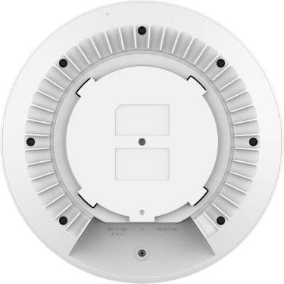 Punto de Acceso Wi-Fi 7 Empresarial BE21000 / Throughput 21 Gbps Inalámbrico / MU-MIMO 4x4:4 (5GHz y 6GHz) / 768 Clientes Simultáneos / Puerto 10G PoE++ y 2.5G / MLO - 4096 QAM - Multi-RU / Gestión Integrada 50 APs / BLE 5.3 / Cobertu