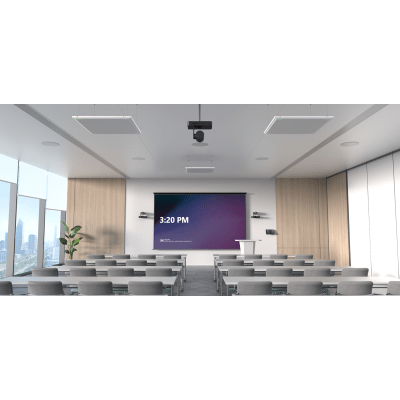 Sistema de Videoconferencia MVC-S98-C5U-004 de Yealink diseñado para Salas Extra Grandes con Triple Cámara Inteligente y Funciones Avanzadas de IA