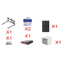 Kit Solar Witek de 28 W con 5 Puertos PoE 802.3 af y PoE Pasivo 24 V para alimentar Camaras IP y un Enlace Punto a Punto en 24 Vcc
