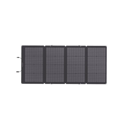 Módulo Solar Bifacial, Portátil y Flexible de 220W Recomendado para Estaciones Portátiles EFD330, EFD350 ó EFD500 / Ajuste de Ángulo / Carga Eficiente / Incluye Cable XT60 a MC4