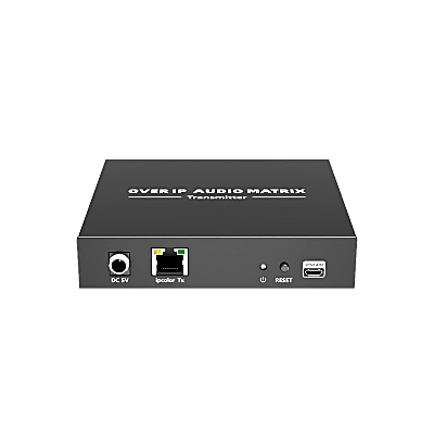 Extensor de Audio sobre IP | PCM 2.0 | 120 m | Matriz Flexible 1 a 1 / 1 a N / N a N | Interfaces Profesionales | Protección ESD | Solo Transmisor
