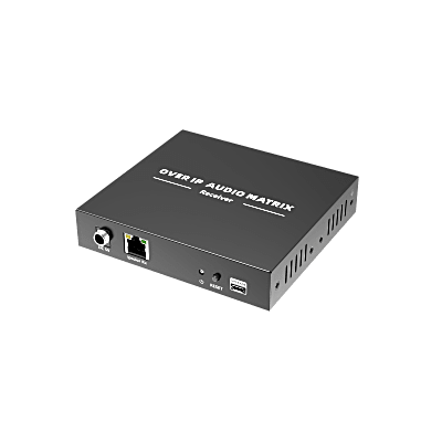 Extensor de Audio sobre IP | PCM 2.0 | 120 m | Matriz Flexible 1 a 1 / 1 a N / N a N | Interfaces Profesionales | Protección ESD | Solo Receptor