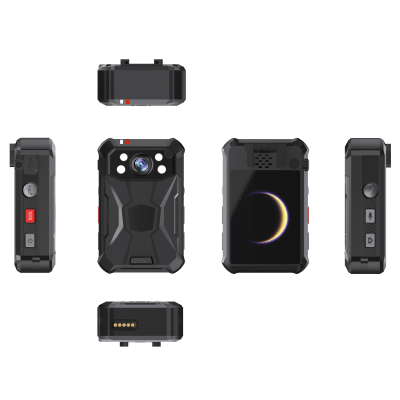 Body Camera Portátil / Grabación a 2K / Pantalla 2.4" LCD / IP68 / H.265 / 32 GB de Almacenamiento / GPS / WIFI / 3G y 4G / Fotos de Hasta 40 Megapixel / Micrófono Integrado
