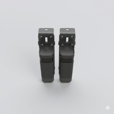 Haz Infrarrojo Inalámbrico ACCESS-PHW / Transmisor y Receptor Photo Beam / Triple Frecuencia 409-458 MHz / Alcance 20 Metros / Batería Litio 2300mAh / IP54 / Ajuste Angular -90° a +90° / Compatible Puertas Seccionales, Enrollables, C