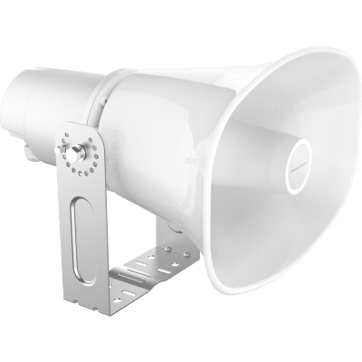 Altavoz Bocina SIP/Multicast Bidireccional / 50W Alta Potencia / IP66 Exterior / 3 Micrófonos con IA / PoE++ / 126 dBA Máximo