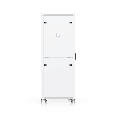 UACC Rack Cabinet 42U (600 × 800 mm) – Gabinete de Piso Totalmente Ensamblado con Ventiladores Integrados, Paneles Removibles, Ruedas con Seguro y Puerta Frontal de Vidrio Templado