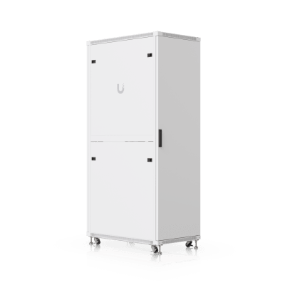 UACC Rack Cabinet 42U (600 × 1000 mm) – Gabinete de Piso Totalmente Ensamblado con Ventiladores Integrados, Paneles Removibles, Ruedas con Seguro y Puerta Frontal de Vidrio Templado