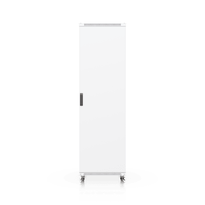 UACC Rack Cabinet 42U (600 × 1000 mm) – Gabinete de Piso Totalmente Ensamblado con Ventiladores Integrados, Paneles Removibles, Ruedas con Seguro y Puerta Frontal de Vidrio Templado