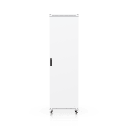 UACC Rack Cabinet 42U (600 × 1000 mm) – Gabinete de Piso Totalmente Ensamblado con Ventiladores Integrados, Paneles Removibles, Ruedas con Seguro y Puerta Frontal de Vidrio Templado