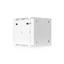 UACC Rack Cabinet 12U (600 x 703 mm) - Gabinete Cerrado para Montaje en Pared con Puerta Frontal de Vidrio Templado, Puerta Trasera Abatible (Swing-Out) y Paneles Laterales Removibles con Llave