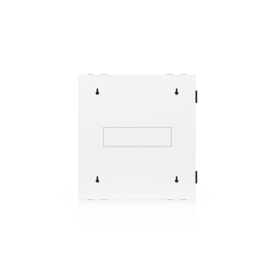 UACC Rack Cabinet 12U (600 x 703 mm) - Gabinete Cerrado para Montaje en Pared con Puerta Frontal de Vidrio Templado, Puerta Trasera Abatible (Swing-Out) y Paneles Laterales Removibles con Llave