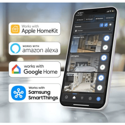 Adaptador PlugIn inalámbrico WIFI/ Nube P2P / Medición de consumo/ Soporta Google y Alexa / 15A
