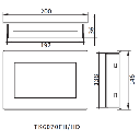 Panel HMI Táctil Industrial de 7 Pulgadas / Resolución 800x480 Píxeles / Interfaces RS232 + RS485 / Compatible con TPWorks Software / Pantalla Resistiva