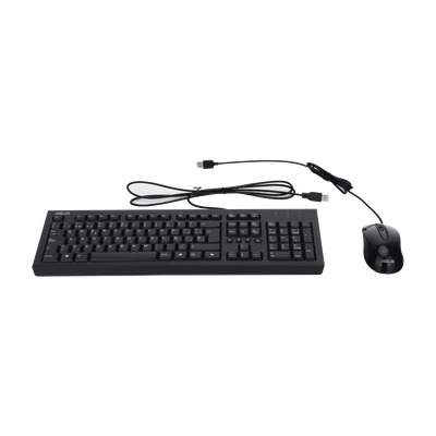 KIt de Teclado y Mouse Cableado / Diseño Elegante y Silencioso (No Requiere Drivers)