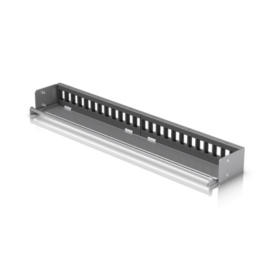 UACC Rack Patch Panel Blank 24 Puertos - Panel Patch Keystone 1U con Barra de Gestión de Cables y Estética Uniforme