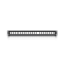 UACC Rack Patch Panel Blank 24 Puertos - Panel Patch Keystone 1U con Barra de Gestión de Cables y Estética Uniforme