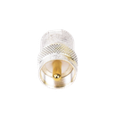 Adaptador UNIDAPT Hembra a UHF Macho (PL-259). Plata / Oro / Teflón.