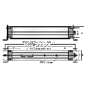 Receptor de Barrera Fotoeléctrica PNP 4 Hilos / Ancho de Protección 0.5-5 m / Resolución 25 mm Detección de Presencia / DC 12-24V / IP65 / Conector M12 / Aluminio y Nylon / Inmunidad Luz Ambiente >5000 LUX