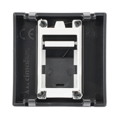 Módulo para Tomacorriente Euroamericano / Color Negro / 45x45 mm (1.77 x 1.77 pulgadas) / Compatible con Torres y Cajas para Escritorio de la Marca Simon