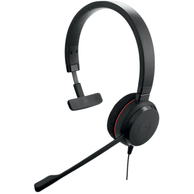 Jabra Evolve 20 Mono con Conexión USB C/A, Micrófono con Cancelación de Ruido de Ultima Generación, Configuración Plug and Play, Certificación Microsoft Teams (4993-823-169)