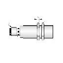 Sensor Capacitivo M30 Plástico / Distancia 10 mm Ajustable / Salida PNP Normalmente Abierto / Voltaje 10-30V DC / IP67 / Cable Interconstruido 2 mts / Material PBT