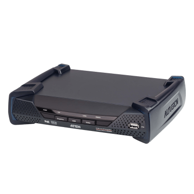 Receptor KVM por IP | DVI-D Dual Link 2K | PoE | Resolución 2560x2048 | SFP 10 km | AES-128 | Audio Estéreo | RS-232 | Montaje Rack