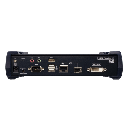 Receptor KVM por IP | DVI-D Dual Link 2K | PoE | Resolución 2560x2048 | SFP 10 km | AES-128 | Audio Estéreo | RS-232 | Montaje Rack