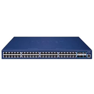 Switch Gestionado Capa 3 / 48 Puertos Gigabit + 6 Puertos 10G SFP+ / Routing IPv4/IPv6 / NMS Integrado / QoS Avanzado / Seguridad Empresarial