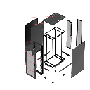 Gabinete para Servidor ProLine S1, 45U, Dimensiones 2150 x 600 x 1200 mm, Acero Negro RAL 9005, Base con Ruedas/Niveladores, Incluye Soporte para Regletas, Manejo de Cableado y Flujo de Aire