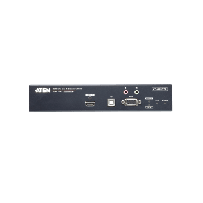 Extensor KVM sobre IP 4K HDMI | 3840x2160 @ 60Hz | Transmisión USB 2.0 | SFP Fiber 1Gbps | PoE IEEE 802.3at | AES 128-bit | Gestión Matrix CCKM