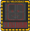 Radar medidor de Velocidad/ Pantalla LED / Detección de Velocidad en Tiempo Real / Rango de Detección de 100 m / Hasta 32 Objetivos Detectados / IP66 / Ethernet
