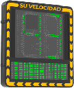 Radar medidor de Velocidad/ Pantalla LED / Detección de Velocidad en Tiempo Real / Rango de Detección de 100 m / Hasta 32 Objetivos Detectados / IP66 / Ethernet