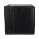 Gabinete Abatible de Pared (Con Marco Trasero) con Rack 19" de 12 Unidades. Ventana de Cristal Templado.
