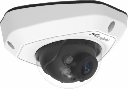 Cámara IP Mini Domo / 4K UHD / 120dB WDR / 0.005Lux Starlight / H.265+ / IR 30mts / PoE / IP67 / IK10 / Análisis de Video AI