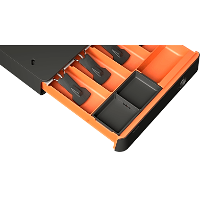 Cajón de Efectivo Mini SUNMI / ABS de Alta Resistencia / 3 Posiciones de Bloqueo / 9V-24V Autoajustable / 1,000,000+ Operaciones / 10 kg Capacidad de Carga / Reducción de Ruido <50dB