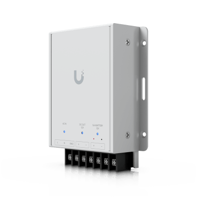 Fuente de Alimentación de 12V con Soporte para Batería de Respaldo SLA Opcional, Compatible con UniFi Retrofit Hub